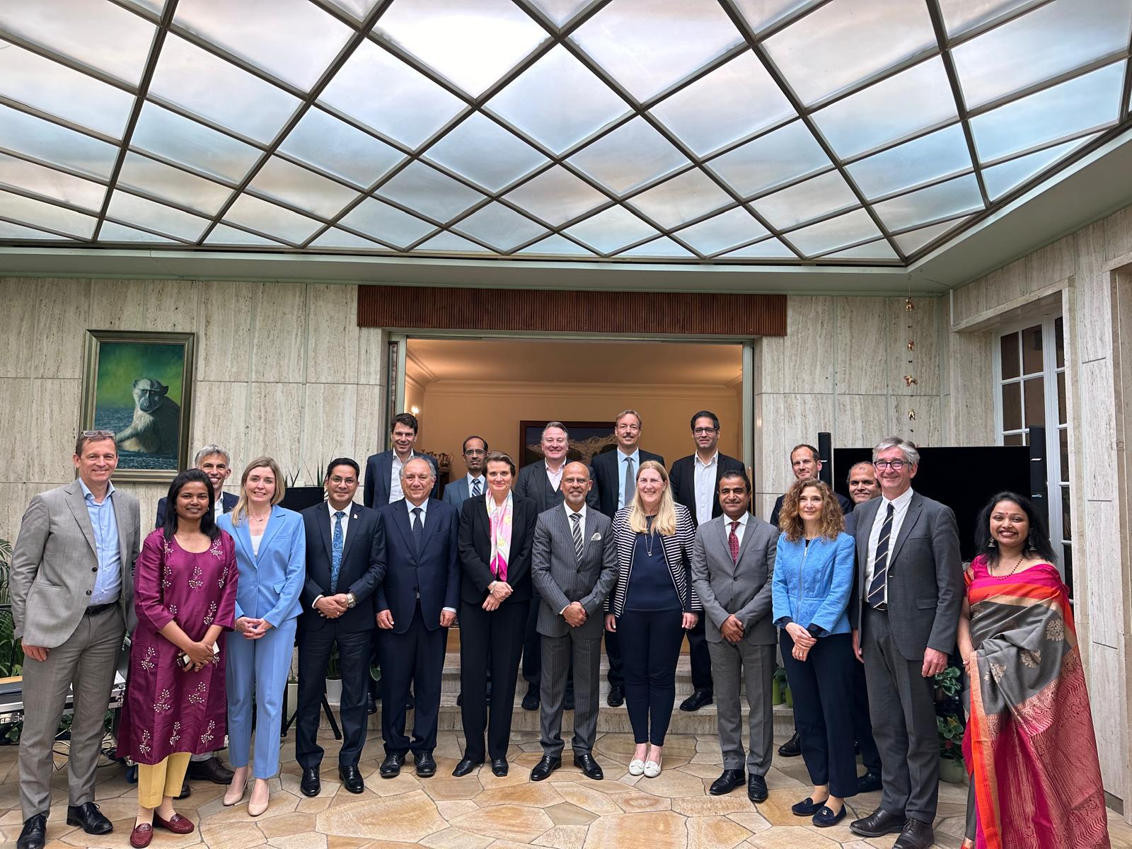 Ambassador Mridul Kumar hosted Ms. Helene Budliger Artieda, State Secretary for Economic Affairs (SECO) and Prof. Dr. Martina Hirayama, State Secretary for Education, Research and Innovation (SERI) at India House
